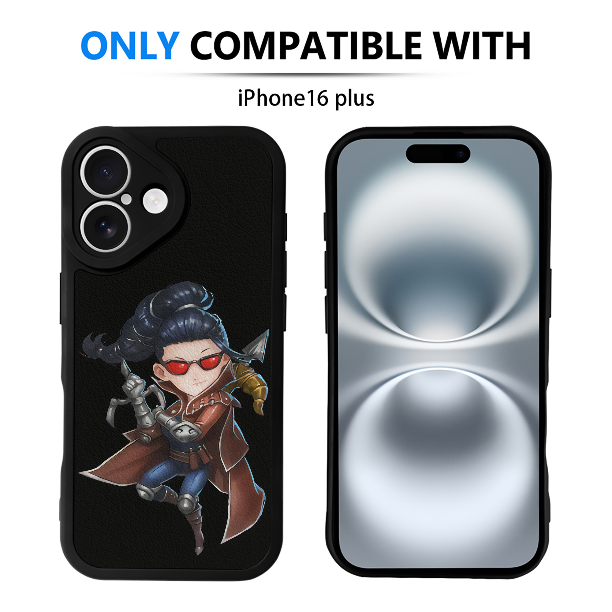 （画像用） リーグ・オブ・レジェンド League of Legends LOL 【iPhone 16シリーズ対応】シリコンスマホケース（レザー調） 材質：シリコン